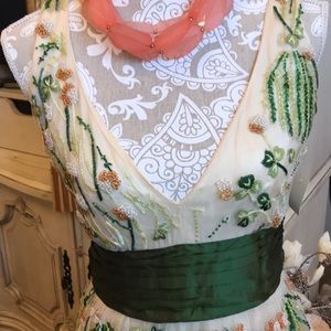 Price is the firm$ Vintage beaded cocktail dress, vintage condition good. Pretty